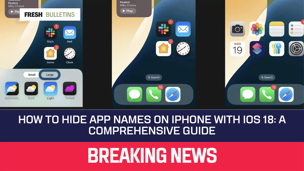 How to Hide App Names on iPhone with iOS 18