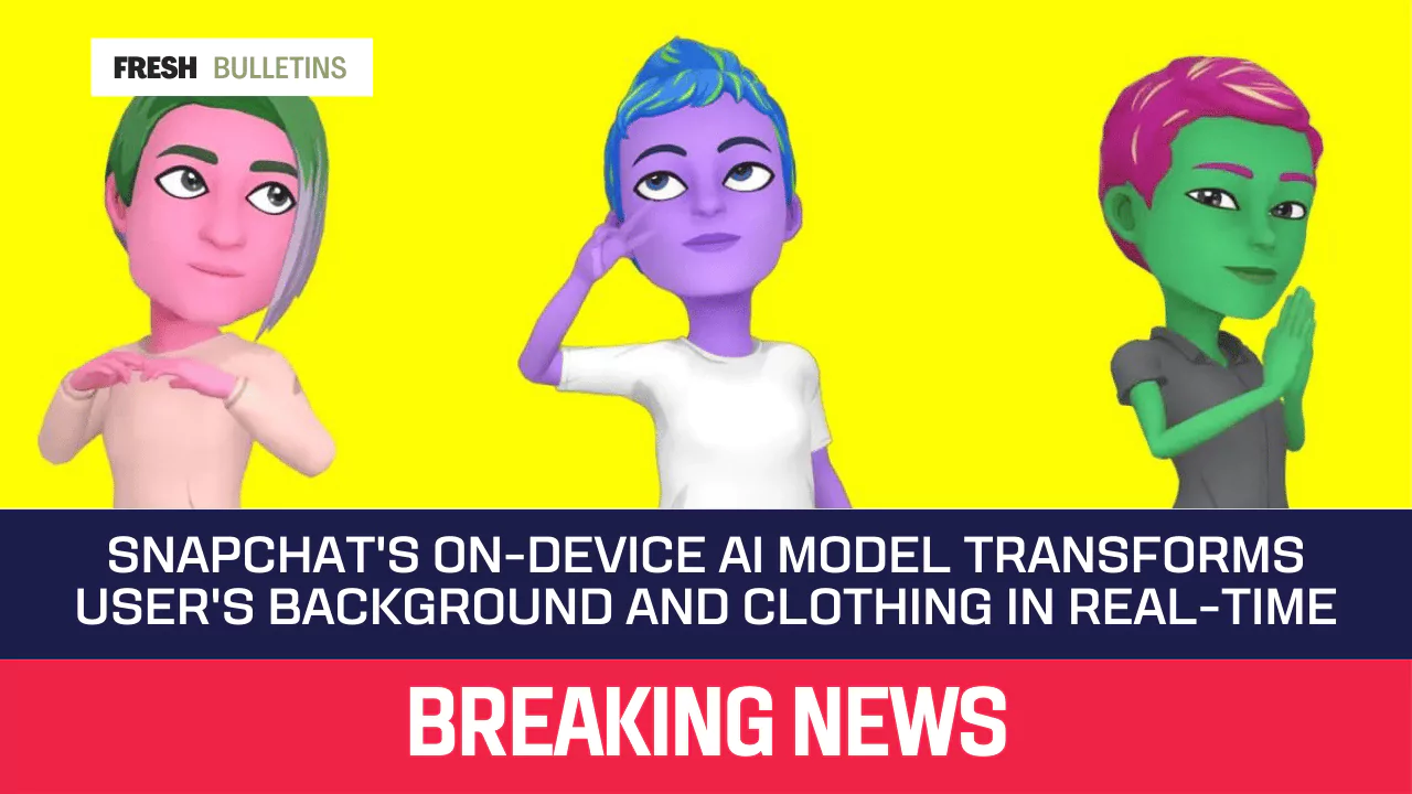 Snapchat's On-Device AI Model Transforms User's Background and Clothing in Real-Time