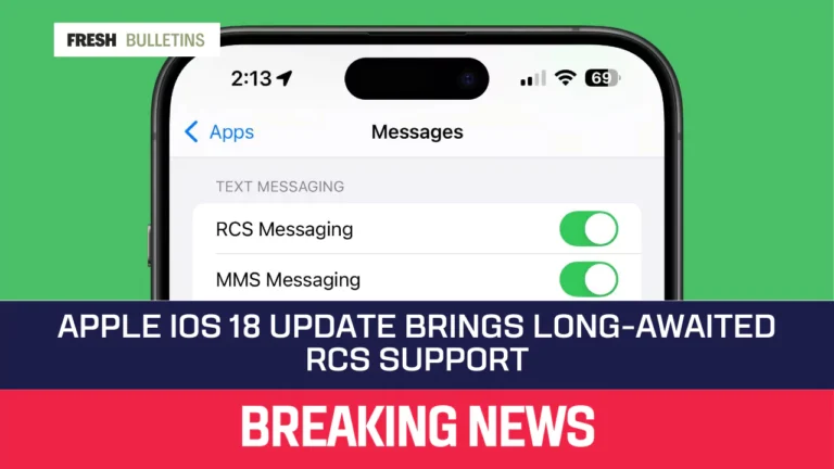 Apple iOS 18 Update Brings Long-Awaited RCS Support