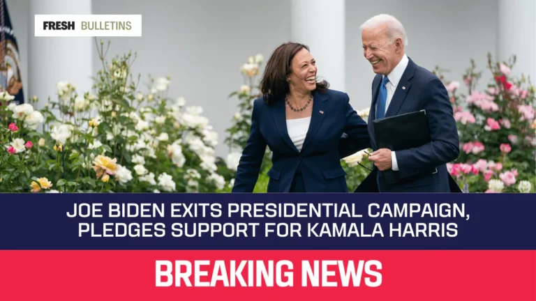 Joe Biden Exits Presidential Campaign, Pledges Support for Kamala Harris