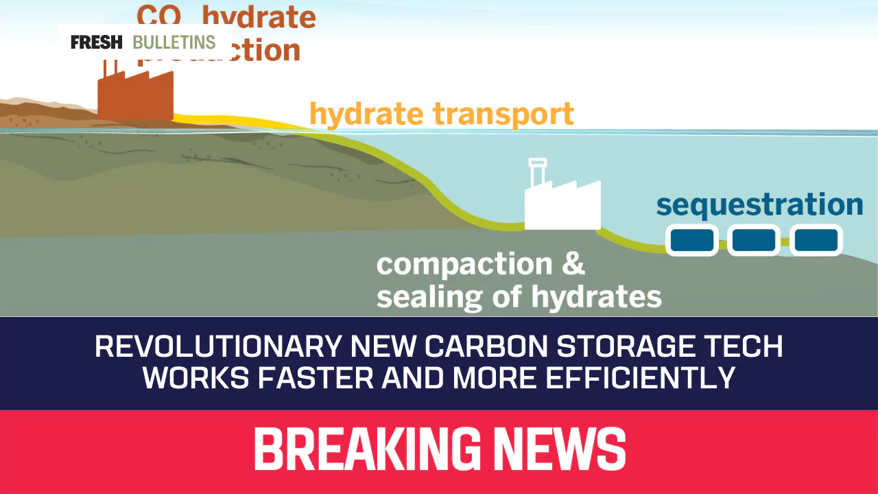 Revolutionary New Carbon Storage Tech Works Faster and More Efficiently