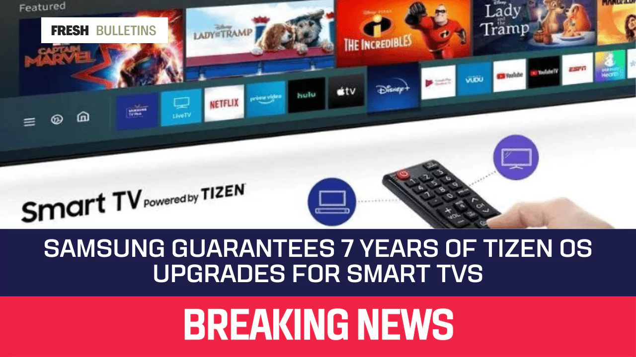 Samsung Guarantees 7 Years of Tizen OS Upgrades for Smart TVs